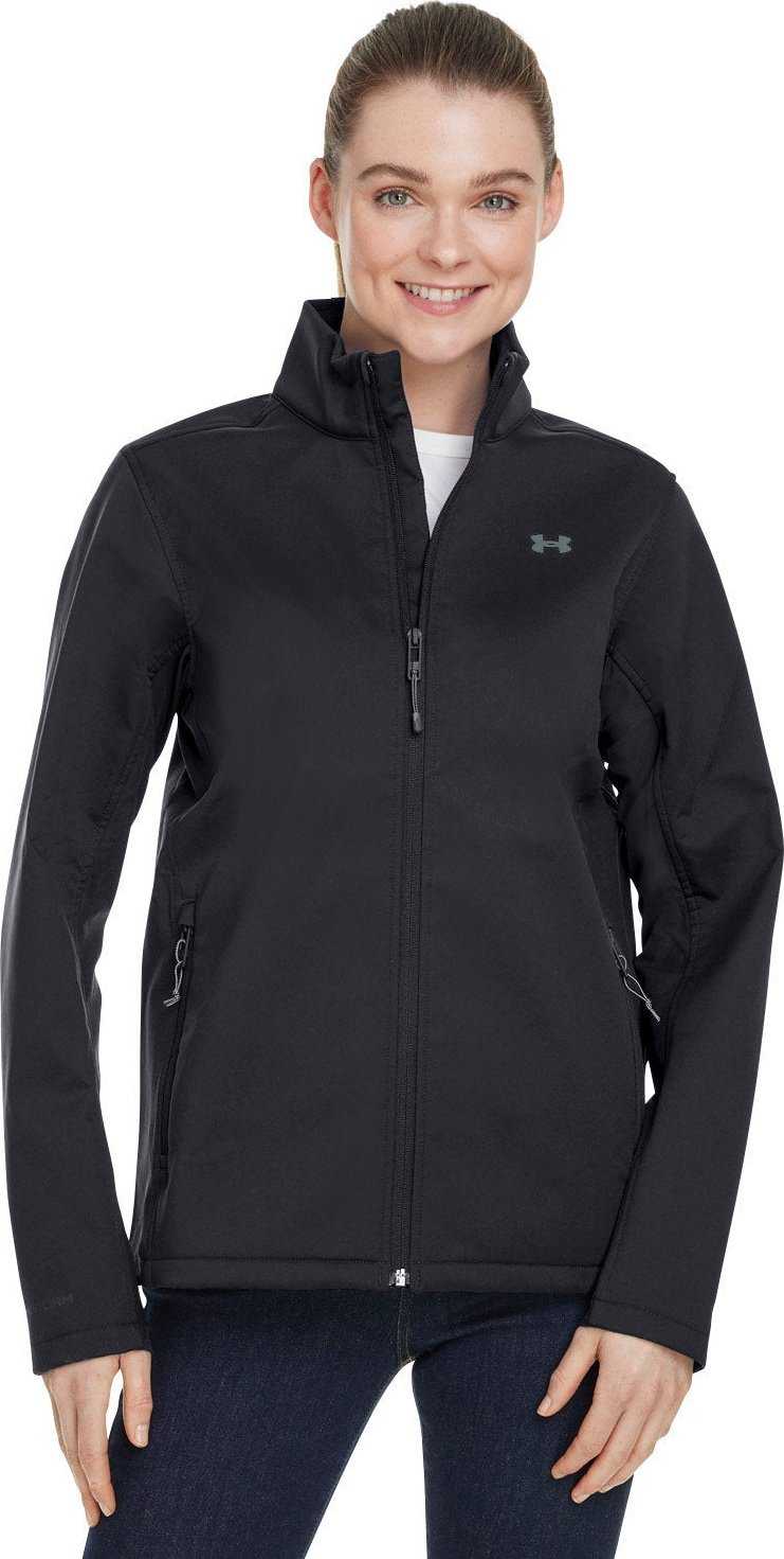 Under Armour 1371594 Ladies Coldgear Infrared Shield 2.0 Jacket - Black Pitch Gray