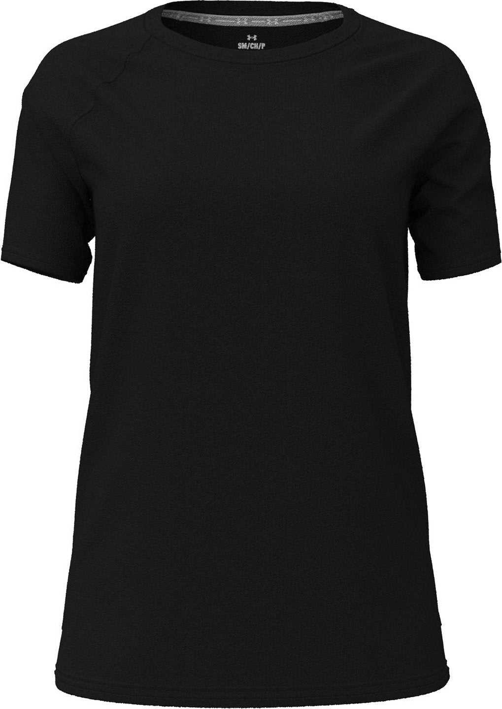 Under Armour 1376903 Ladies Athletics T-Shirt - Black White