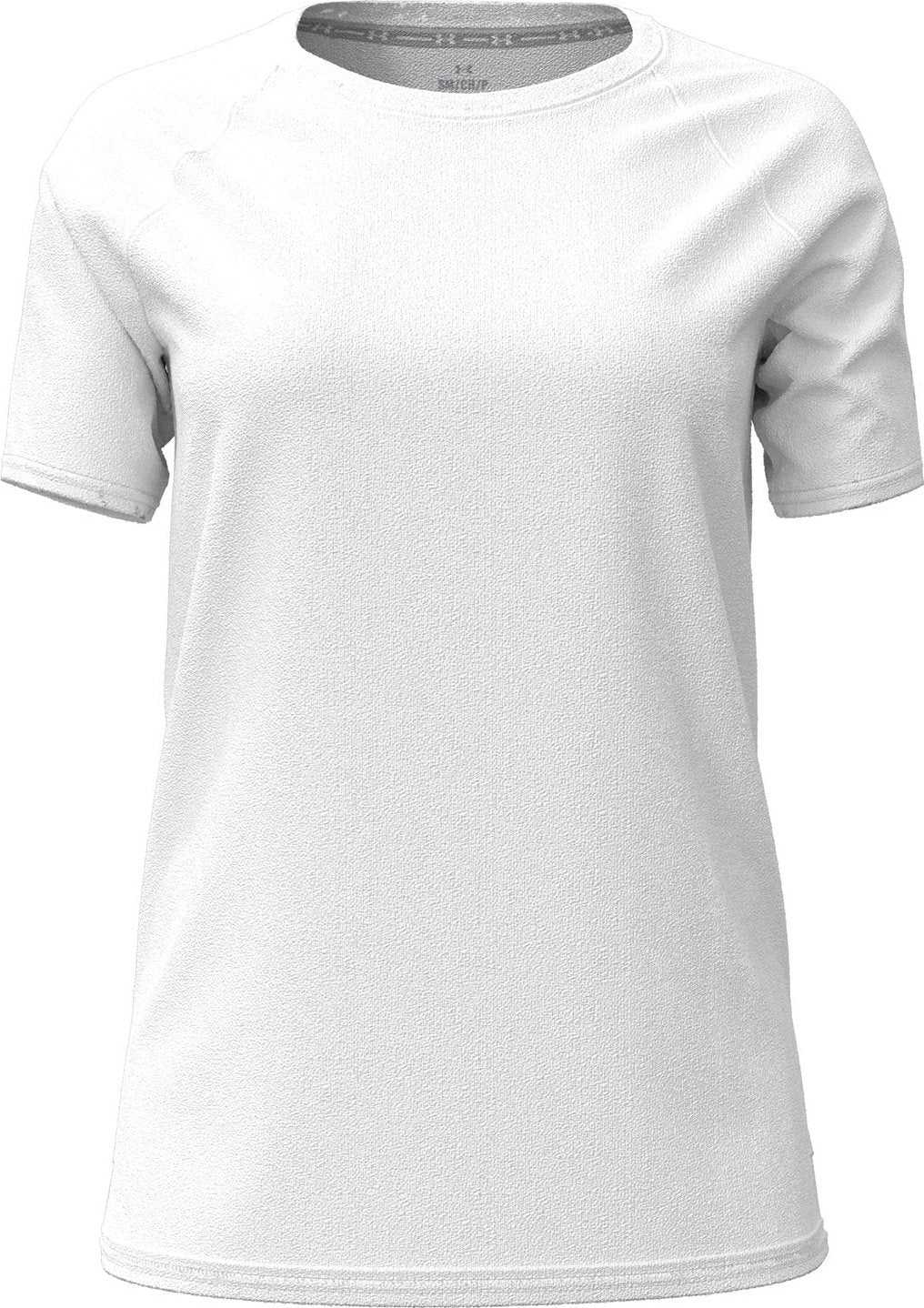 Under Armour 1376903 Ladies Athletics T-Shirt - White Steel