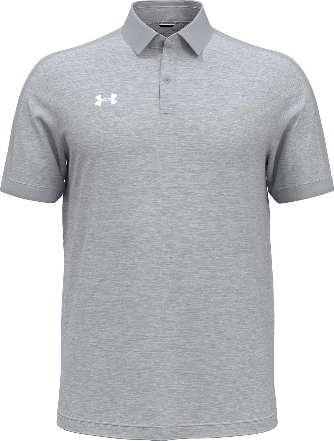 Under Armour 1376907 Mens Trophy Level Polo - Mod-Gray White