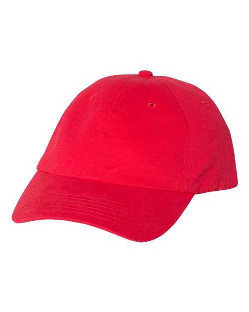 Valucap VC200 Brushed Twill Cap - Red - HIT a Double