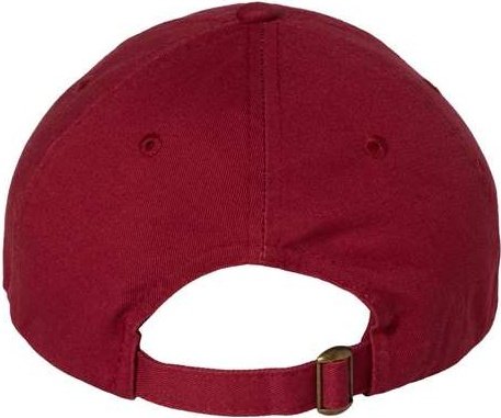 Valucap VC300A Adult Bio-Washed Classic Dads Cap - Cardinal - HIT a Double
