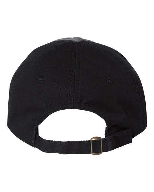 Valucap VC300A Adult Bio-Washed Classic Dads Cap - Charcoal Black - HIT a Double