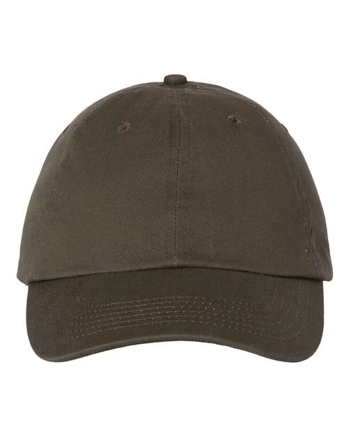 Valucap VC300A Adult Bio-Washed Classic Dads Cap - Olive - HIT a Double