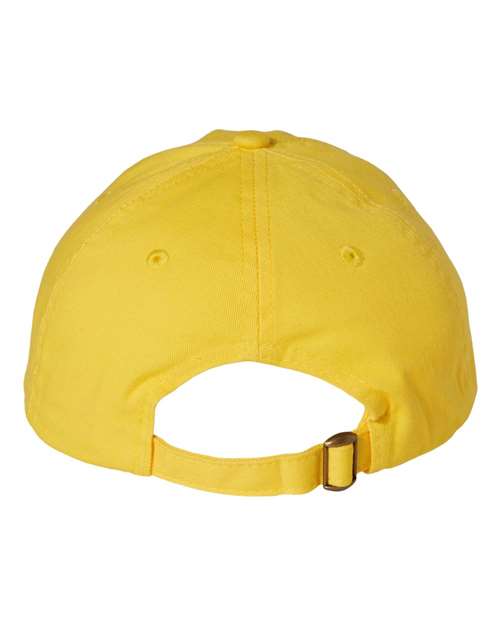 Valucap VC300A Adult Bio-Washed Classic Dads Cap - Yellow - HIT a Double