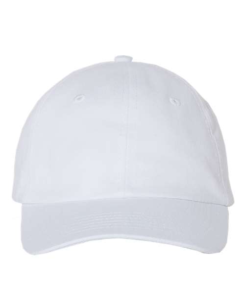 Valucap VC300Y Small Fit Bio-Washed Dad's Cap - White - HIT a Double