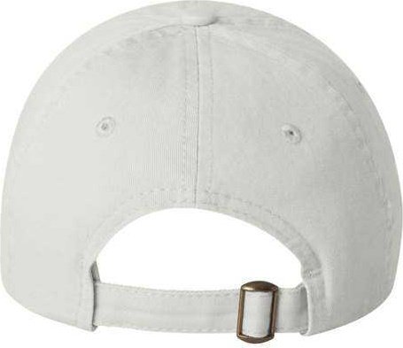 Valucap VC300Y Small Fit Bio-Washed Dad&#39;s Cap - White - HIT a Double