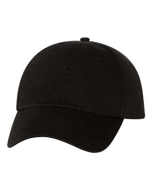 Valucap VC350 Bio-Washed Chino Twill Cap - Black - HIT a Double