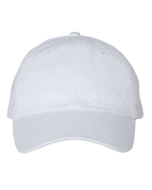 Valucap VC350 Bio-Washed Chino Twill Cap - White - HIT a Double