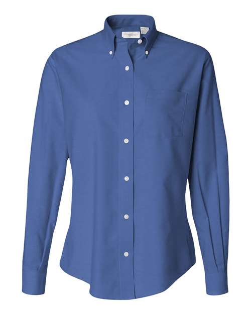 Van Heusen 13V0002 Women's Oxford Shirt - English Blue - HIT a Double