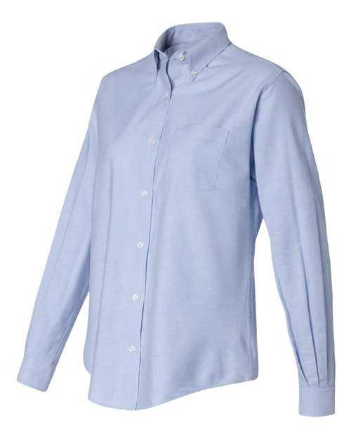 Van Heusen 13V0002 Women's Oxford Shirt - Light Blue - HIT a Double