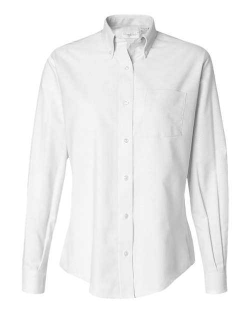 Van Heusen 13V0002 Women&#39;s Oxford Shirt - White - HIT a Double