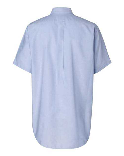Van Heusen 13V0042 Short Sleeve Oxford Shirt - Light Blue - HIT a Double