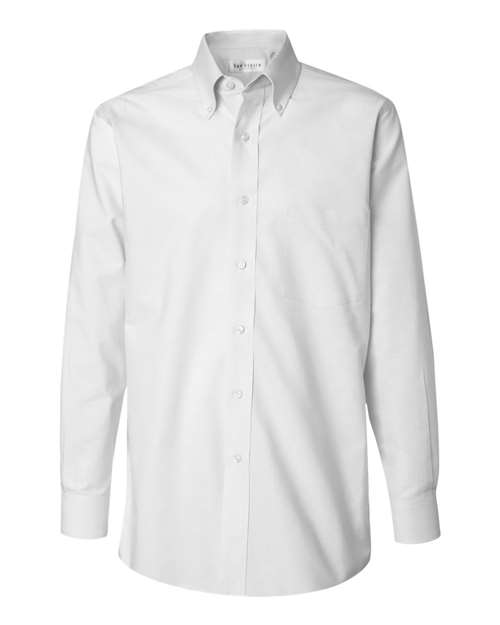 Van Heusen 13V0067 Pinpoint Oxford Shirt - White - HIT a Double