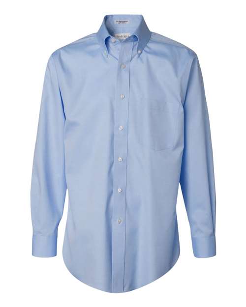 Van Heusen 13V0143 Non-Iron Pinpoint Oxford Shirt - Blue Mist - HIT a Double