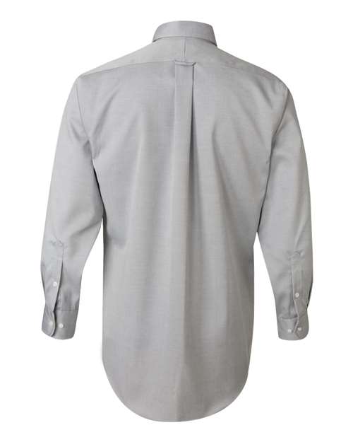 Van Heusen 13V0143 Non-Iron Pinpoint Oxford Shirt - French Grey - HIT a Double
