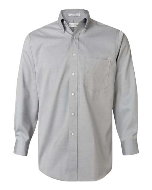 Van Heusen 13V0143 Non-Iron Pinpoint Oxford Shirt - French Grey - HIT a Double