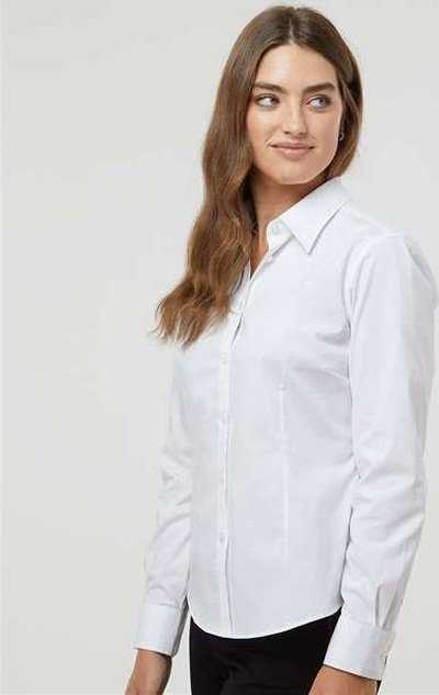 Van Heusen 13V0479 Women&#39;s Ultra Wrinkle Free Shirt - White - HIT a Double - 3