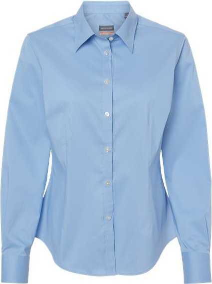 Van Heusen 13V0480 Women&#39;s Stainshield Essential Shirt - Bel Air Blue&quot; - &quot;HIT a Double