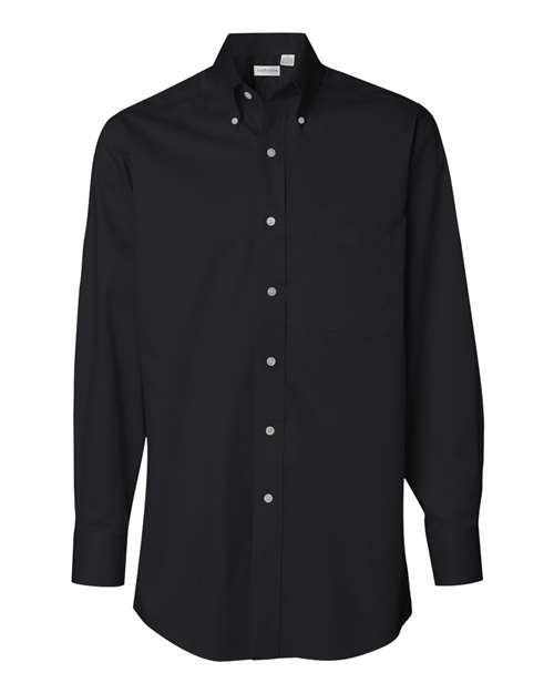 Van Heusen 13V0521 Baby Twill Shirt - Black - HIT a Double