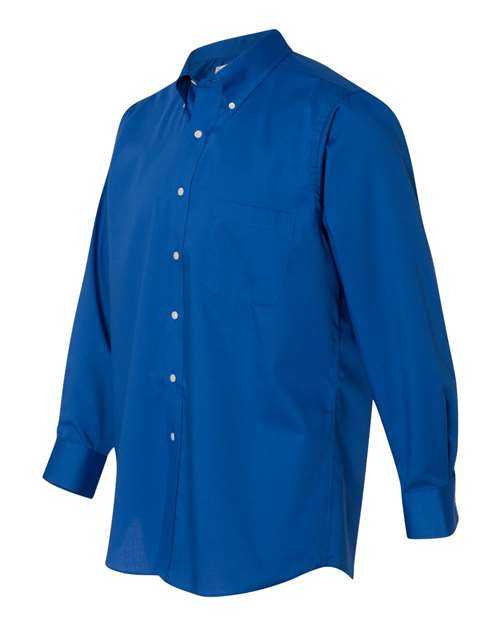 Van Heusen 13V0521 Baby Twill Shirt - Royal Blue - HIT a Double