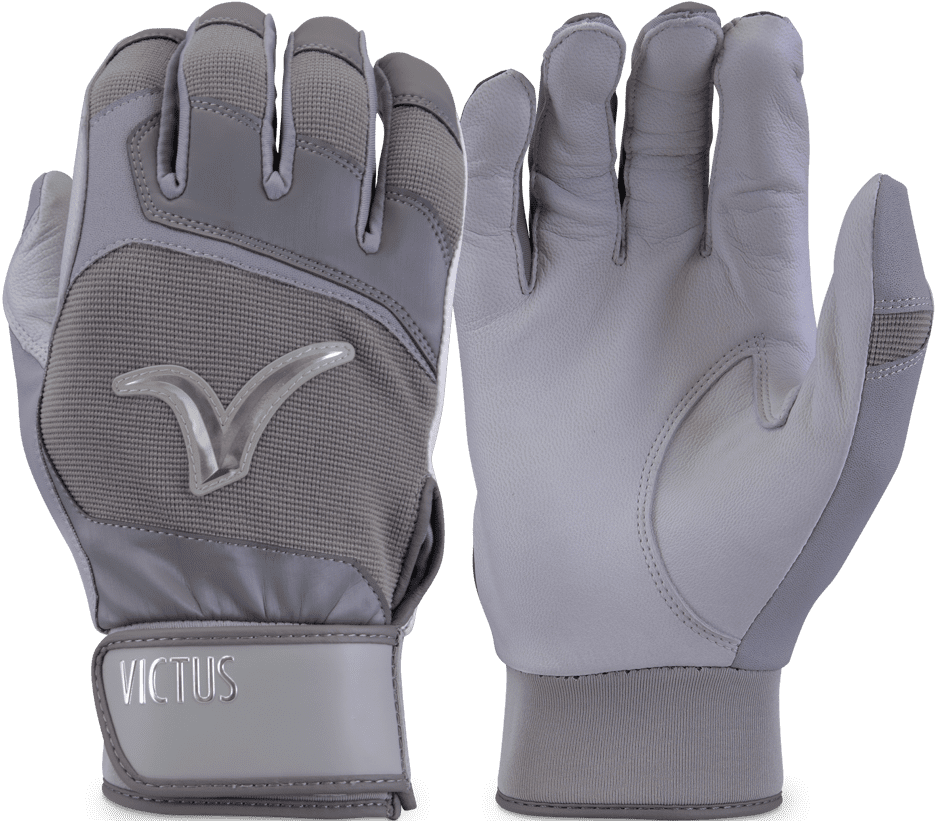 Victus Debut 2.0 Youth Batting Glove - Gray - HIT A Double