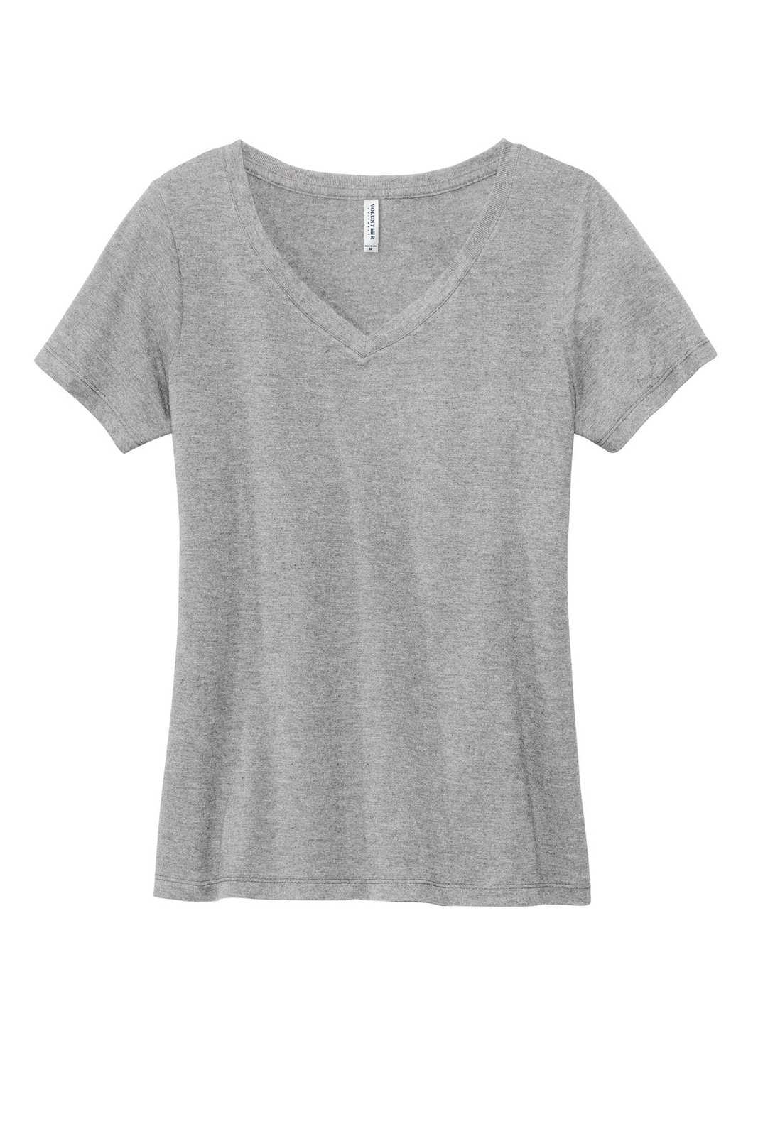 Volunteer Knitwear LVL45V Women's Daily V-Neck Tee - Athletic Heather - HIT a Double - 1
