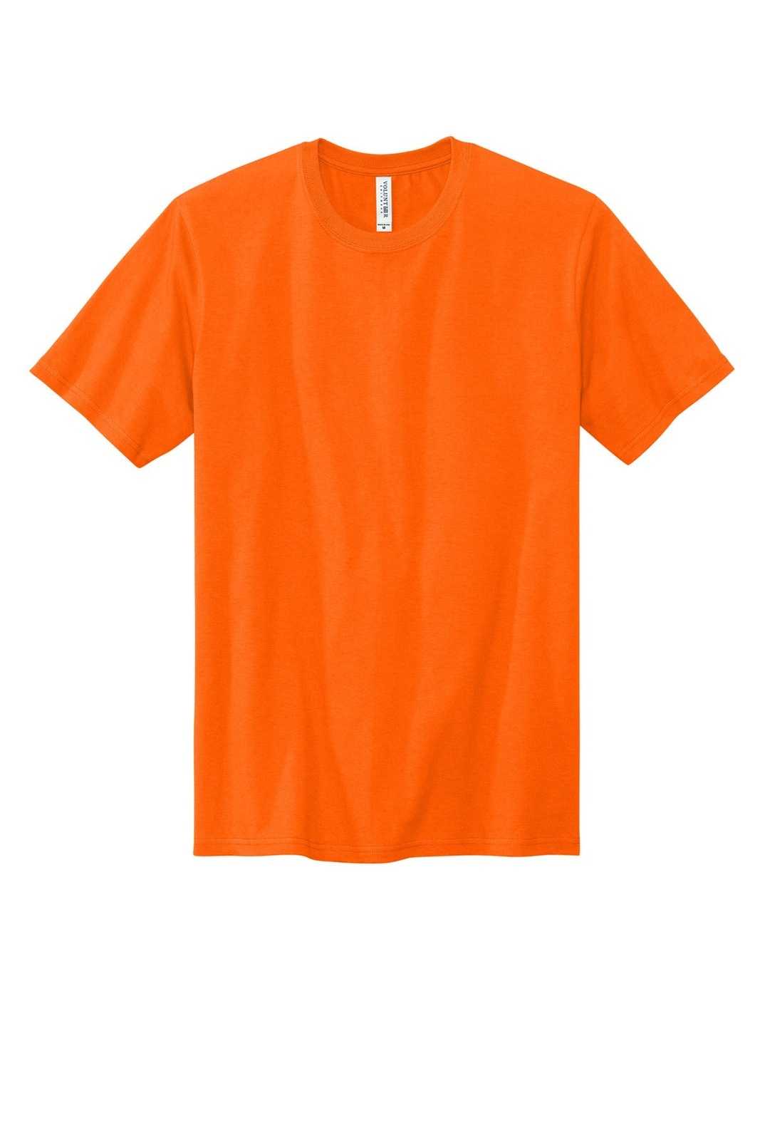 Volunteer Knitwear VL100 All-American Tee - Safety Orange - HIT a Double - 1