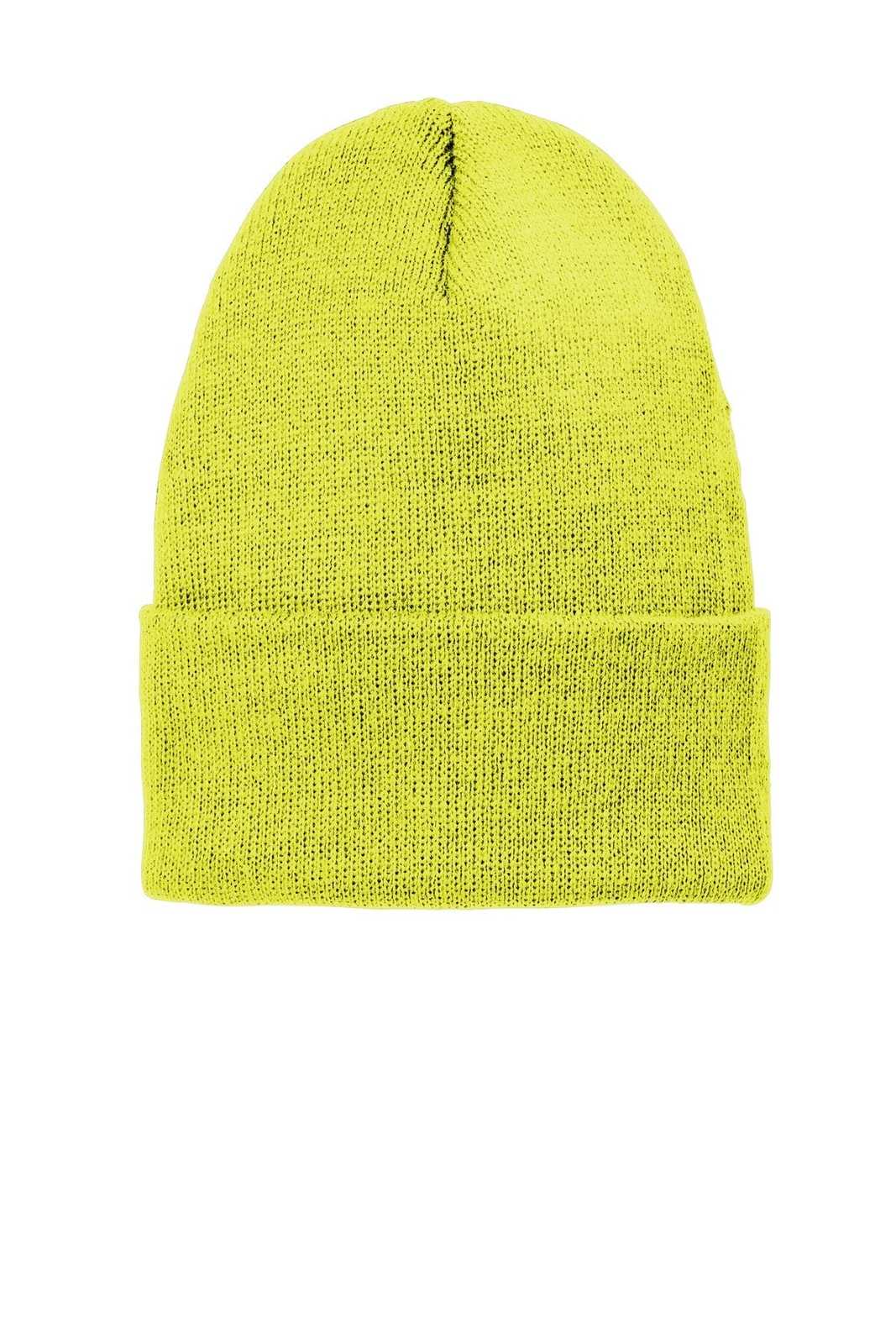 Volunteer Knitwear VL10 Chore Beanie - Neon Yellow - HIT a Double - 1