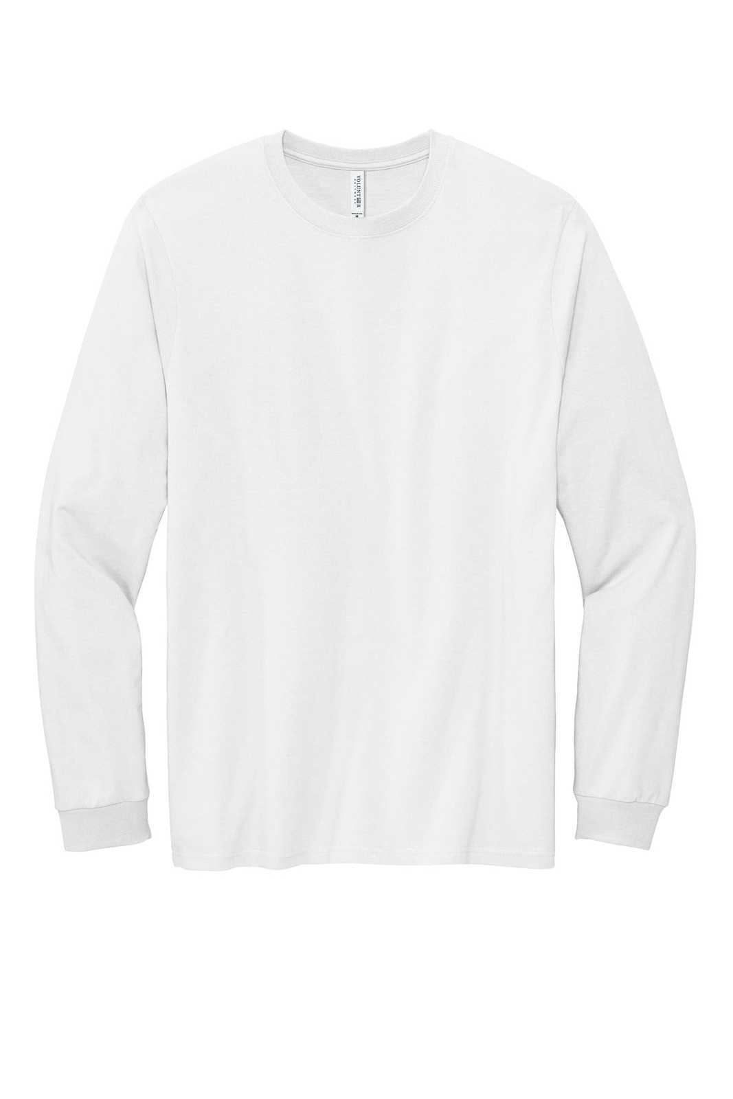 Volunteer Knitwear VL60LS Chore Long Sleeve Tee - White - HIT a Double - 1