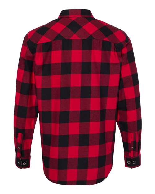Weatherproof 164761 Vintage Brushed Flannel Long Sleeve Shirt - Crimson Black - HIT a Double - 3