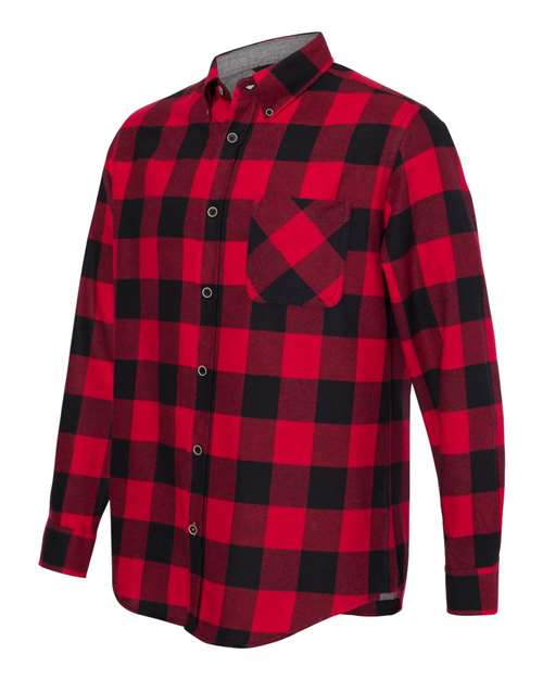 Weatherproof 164761 Vintage Brushed Flannel Long Sleeve Shirt - Crimson Black - HIT a Double - 2