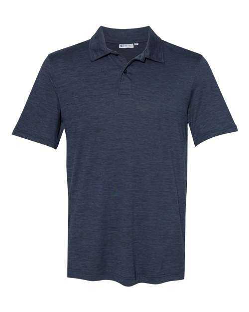 Weatherproof 19711 CoolLast Two-Tone Lux Polo - Navy Black - HIT a Double