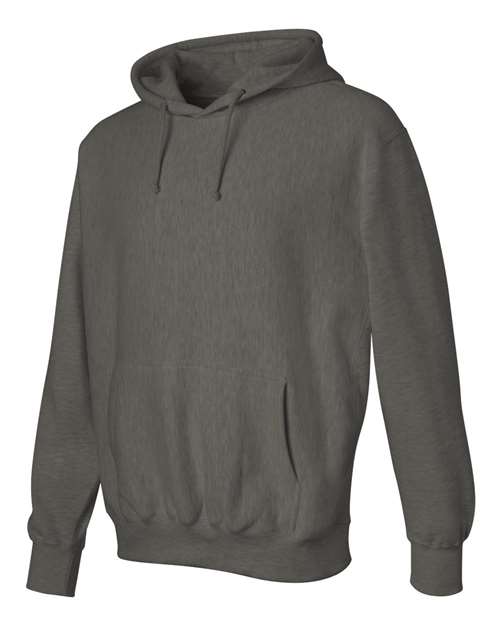 Weatherproof 7700 Cross Weave Hooded Sweatshirt - Charcoal - HIT a Double