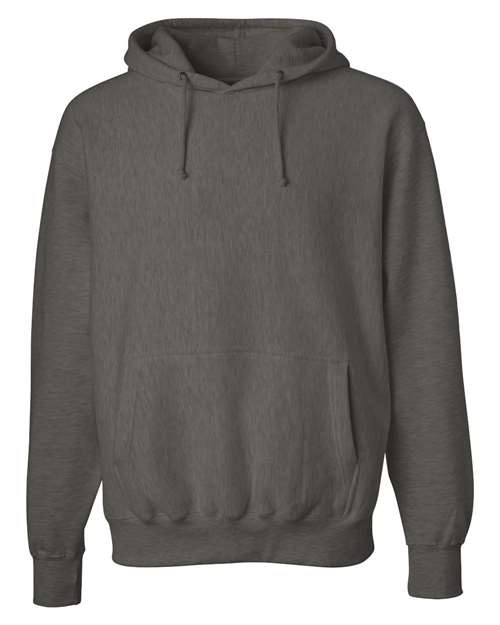 Weatherproof 7700 Cross Weave Hooded Sweatshirt - Charcoal - HIT a Double