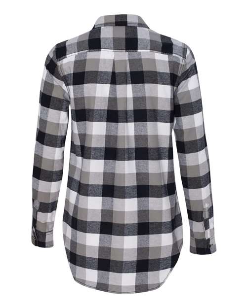 Weatherproof W164761 Women&#39;s Vintage Brushed Flannel Long Sleeve Shirt - White Black - HIT a Double - 3