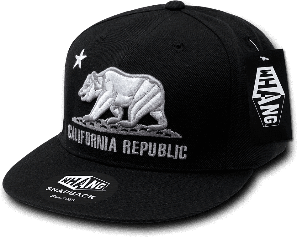Whang W1 Cali Republic Snapback Cap - Black