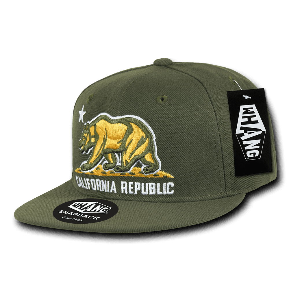Whang W1 Cali Republic Snapback Cap - Olive - HIT a Double