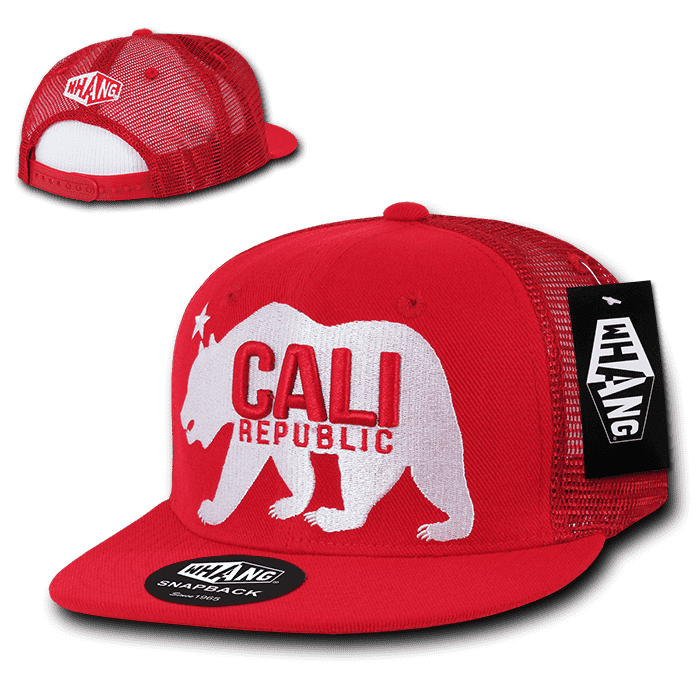 Whang W22 Gomdori Cali Bear Trucker Cap - Red - HIT a Double