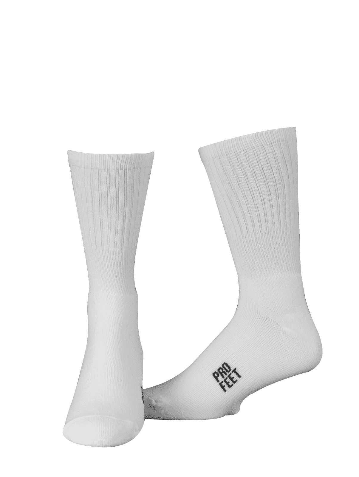 Pro Feet 385 Colored Crew Socks - White - HIT a Double