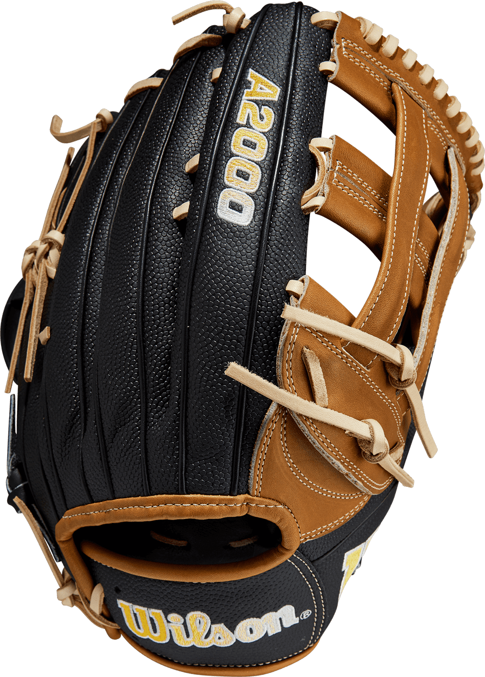 Wilson 2023 A2000 1799 12.75&quot; Outfield Glove WBW1009751275 - Saddle Tan Black - HIT a Double - 1