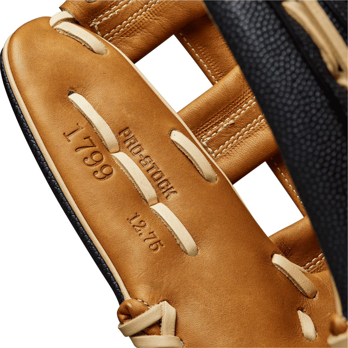 Wilson 2023 A2000 1799 12.75&quot; Outfield Glove WBW1009751275 - Saddle Tan Black - HIT a Double - 8