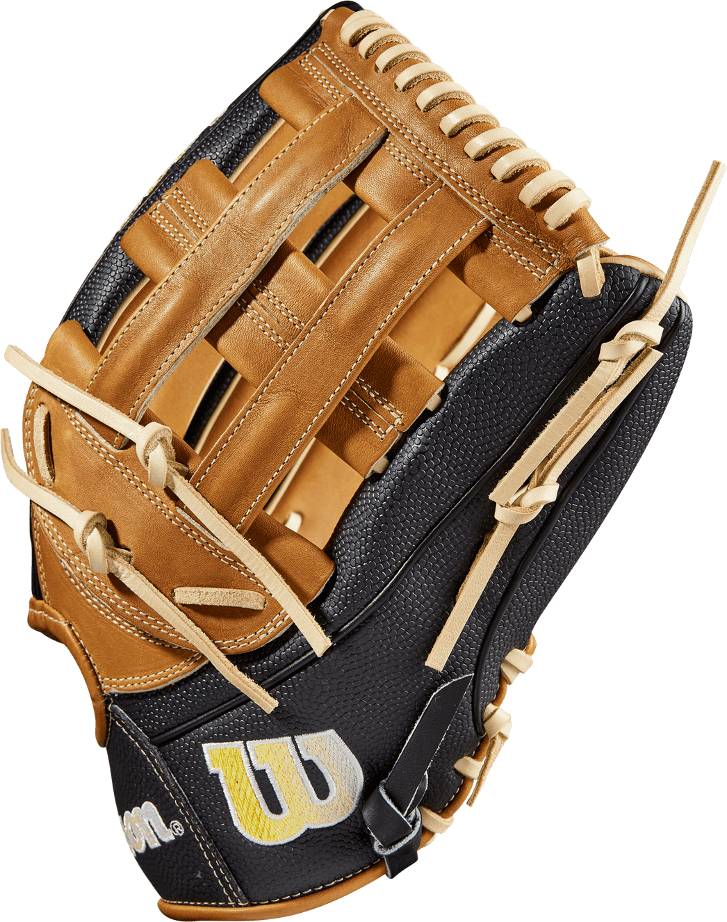 Wilson 2023 A2000 1799 12.75&quot; Outfield Glove WBW1009751275 - Saddle Tan Black - HIT a Double - 3