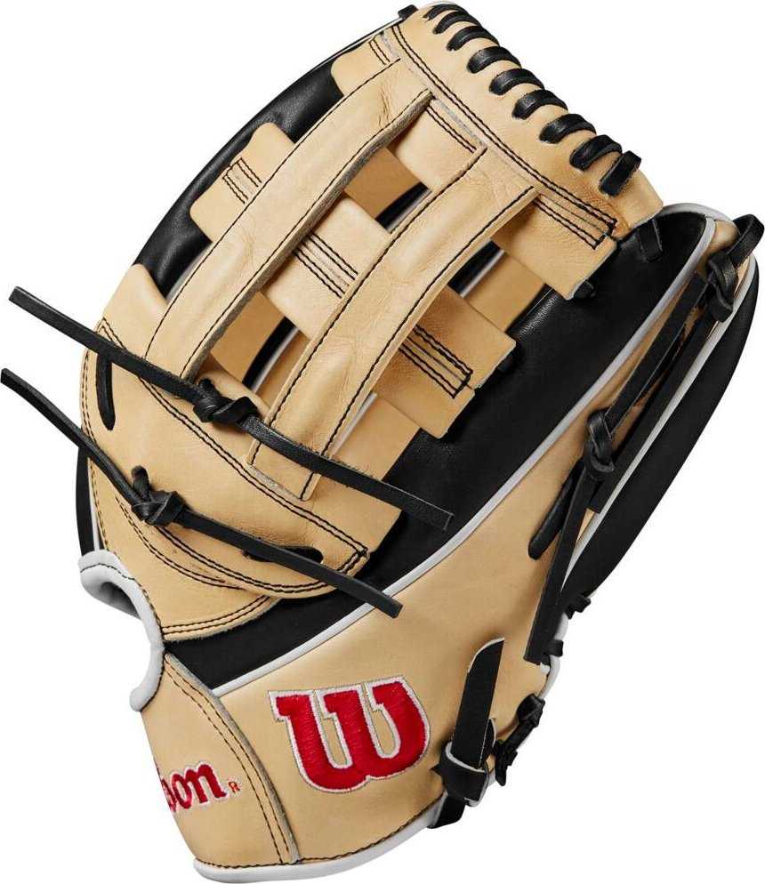 Wilson A2000 1750 12.50&quot; Outfield WBW101393125 - Blonde Black - HIT a Double - 4