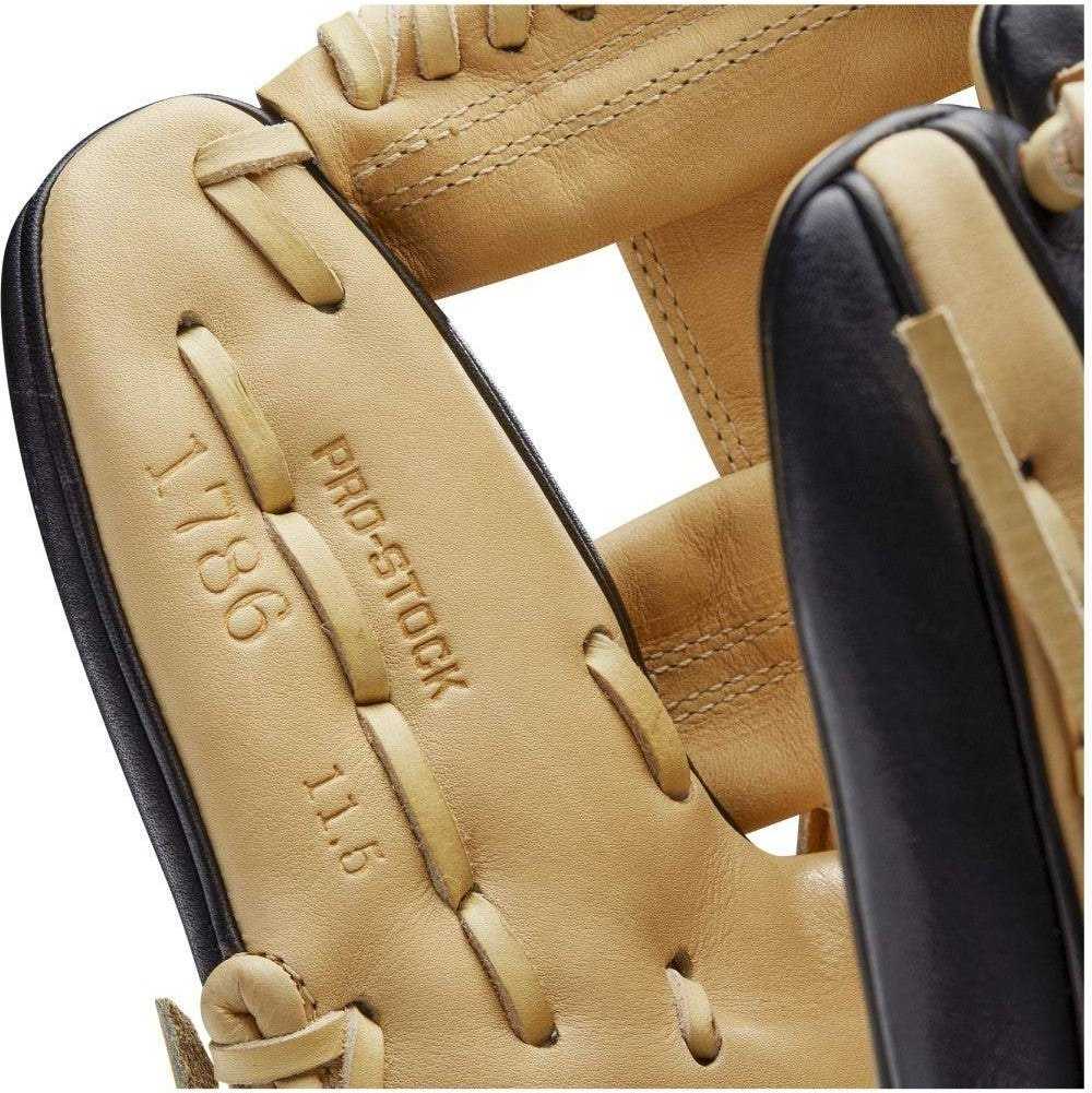 Wilson A2000 1786  11.50&quot; Infield Glove WBW100084115 - Black Blonde - HIT A Double