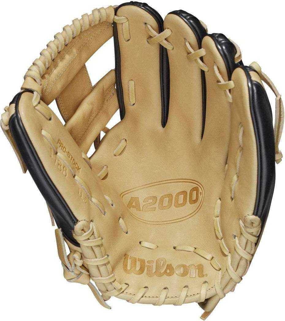 Wilson A2000 1786  11.50&quot; Infield Glove WBW100084115 - Black Blonde - HIT A Double