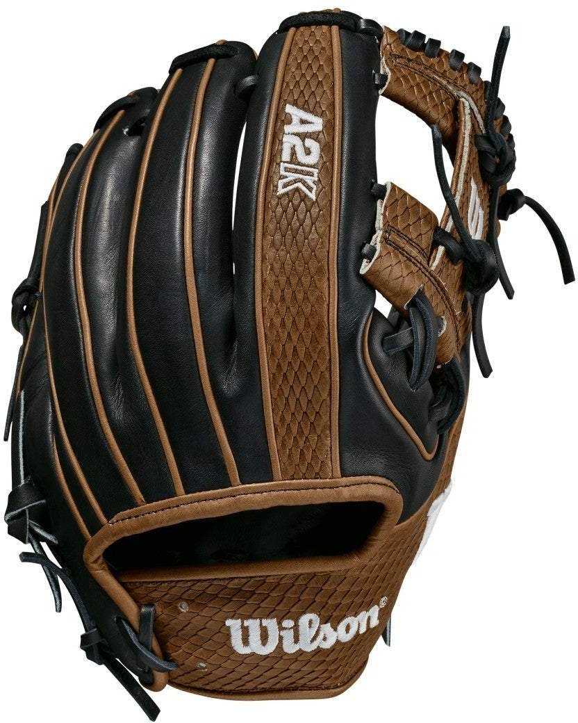 Wilson 2021 A2K 1786 11.50" Infield Baseball Glove - Black Brown - HIT A Double