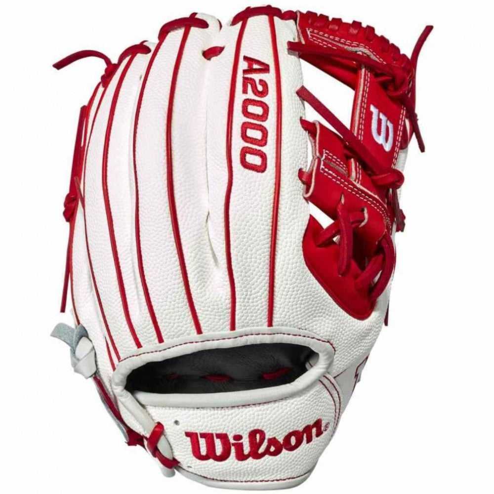 Wilson A2000 1786SS 11.50" Japan Limited Edition Infield Glove WBW100302115 - White Red - HIT a Double - 1
