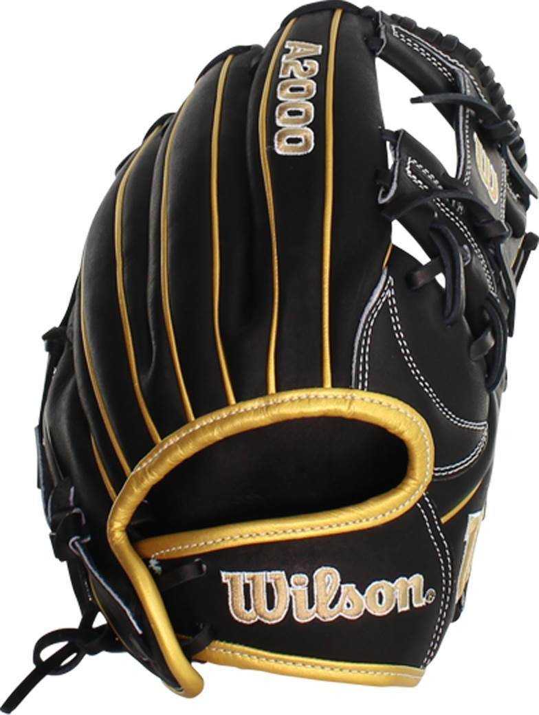 Wilson A2000 H75 11.75" Infield Fastpitch Glove - Black Gold - HIT A Double