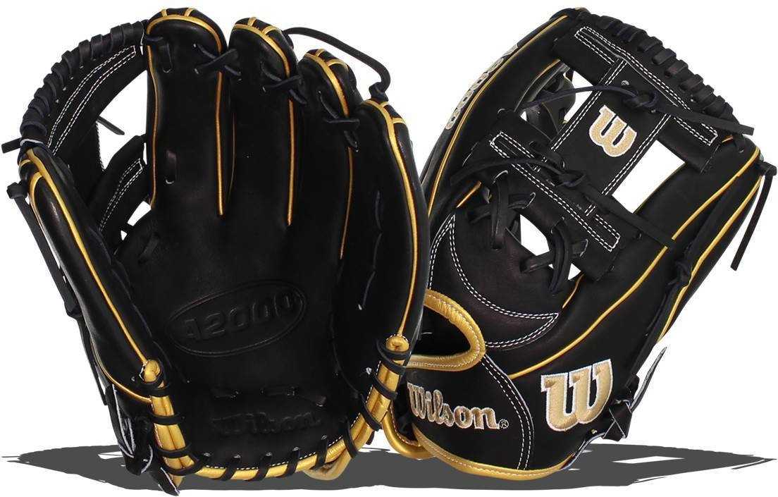 Wilson A2000 H75 11.75&quot; Infield Fastpitch Glove - Black Gold - HIT A Double